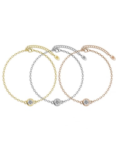Trio Birth Stone Bracelets - Multi and Crystal