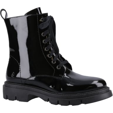 Hush Puppies Rhea Leren Vrouwen Laarzen Zwart