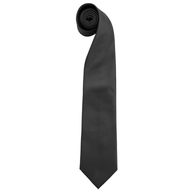 Premier Mens Fashion ”Colours” Work Clip On Tie (Pack of 2) (Black)