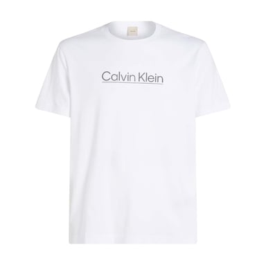 Men's Calvin Klein Raised Line Logo T-Shirt in White