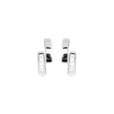 Vuta Silver and CZ Earrings bright
