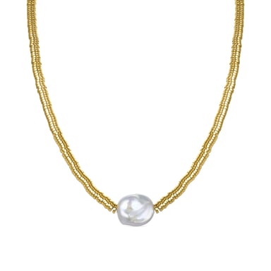 Luxenter Golden Hematite Necklace finished in 18K yellow gold - Siever