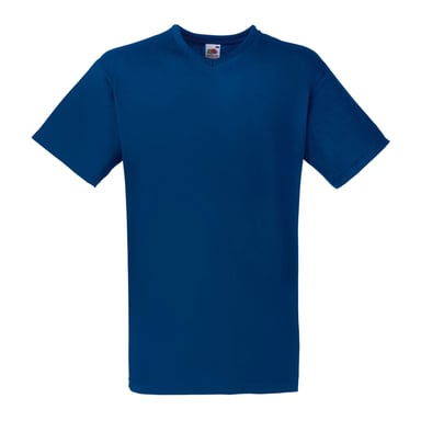 Fruit Of The Loom Mens Valueweight V-Neck, Short Sleeve T-Shirt (Navy)