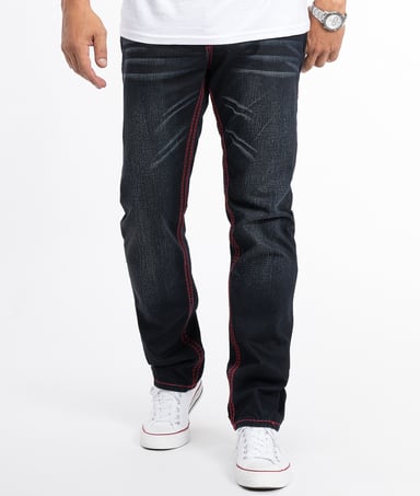 Rock Creek Jeans Straight Cut Schwarz