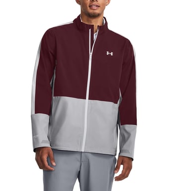 Heren Under Armour Stormproof 3.0 Waterdichte jas in rood kastanjebruin