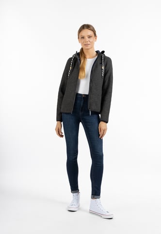 Schmuddelwedda Knitted fleece jacket women Grey melange