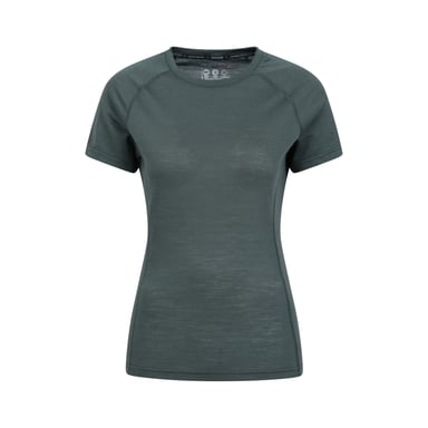 Mountain Warehouse Womens/Ladies Summit Merino Wool Thermal Top (Green)