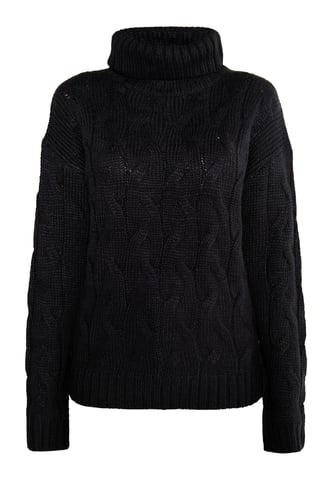 Mymo Knitted pullover women black