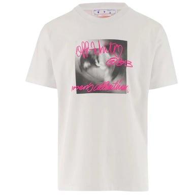 Off-White Tornado Type Slim Fit White T-Shirt