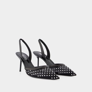 Lidia Slingback 70 pumps - Paris Texas - Synthetisch - Zwart