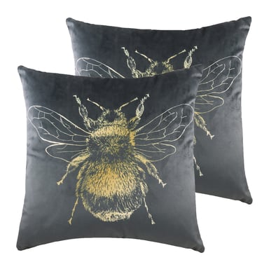 Gold Bee Cushions (Twin Pack)