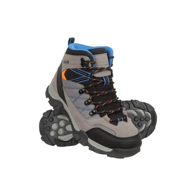 Mountain Warehouse Childrens/Kids Trail Suede Walking Boots (Grey)