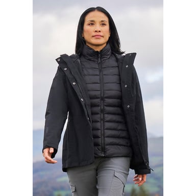 Mountain Warehouse Womens/Ladies Alaskan 3 in 1 Padded Jacket (Jet Black)