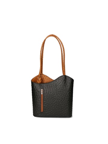 Gave Lux backpack women BLACK/COGNAC