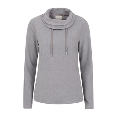 Mountain Warehouse Womens/Ladies Hebridean Cowl Neck Fleece Top (Dark Grey)