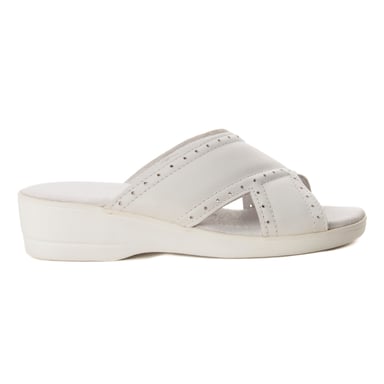 Confortable wedge sandal Montevita in White