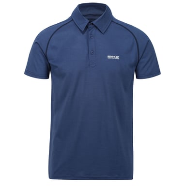Regatta Mens Kalter Short-Sleeved Polo Shirt (Dark Denim)