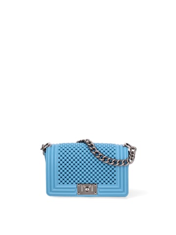 Marc Ellis Handbag Women LIGHT BLUE AND SILVER