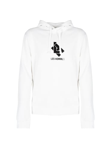 Les Hommes Sweatshirt Hoodie LH Men's White