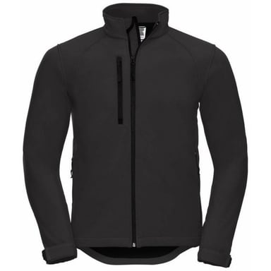 Russell Mens Water Resistant & Windproof Softshell Jacket (Black)