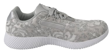 Plein Sport Vrouwen Zilver Polyester Runner Joice Sneakers Schoenen