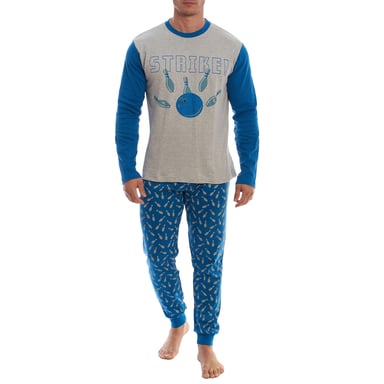 KLP4 Heren Lange Mouw Winterpyjama