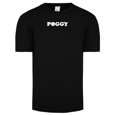 Puma x Poggy Logo Top Kortärmad Crew Neck Svart T-shirt för herrar 576749 01