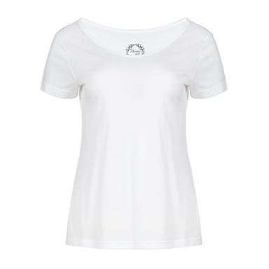 Elegante Tencel Katoenen Top met Scoop Hals
