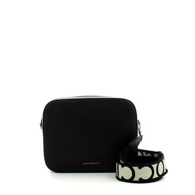 Mini Tebe Crossbody Bag in Leather Coccinelle NOIR
