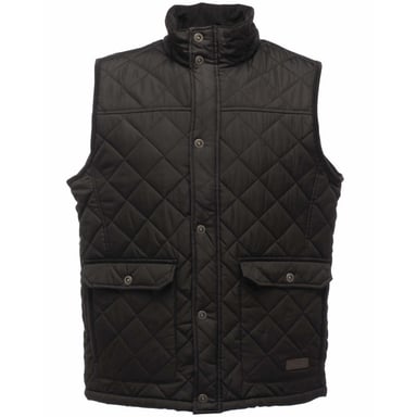 Regatta Mens Tyler Sleeveless Bodywarmer/Gilet (Black)