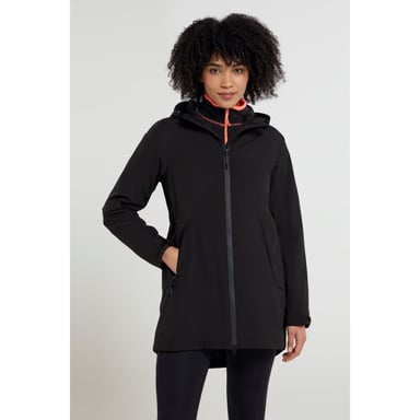 Mountain Warehouse Womens/Ladies Hilltop II Waterproof Jacket (Jet Black)