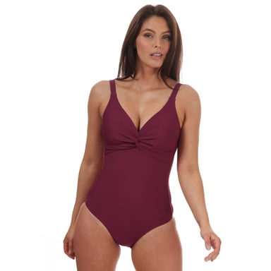 Women's Speedo Brigitte Swimsuit Purple 10in Purple