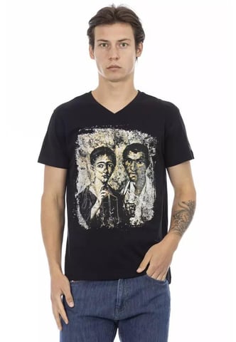 Trussardi Action Men's Black Cotton T-Shirt
