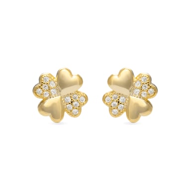 Silver Hatua, Yellow Gold and Cz