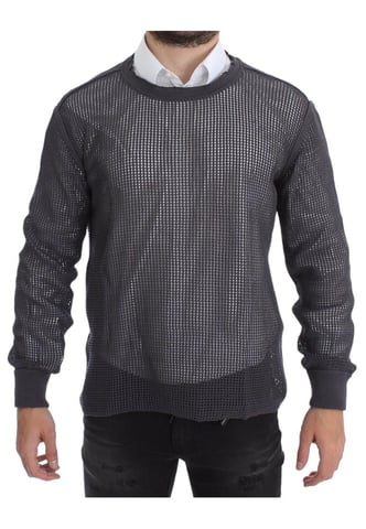 Dolce & Gabbana Herrar Lila Runway Netz Pullover Nättröja