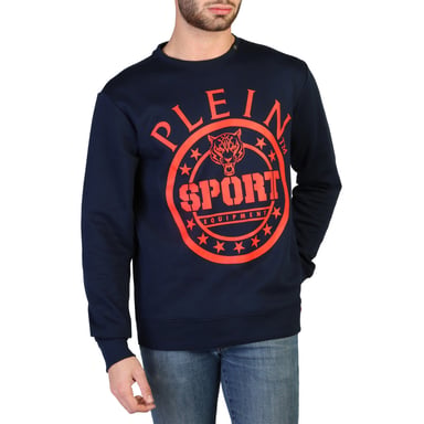 Plein Sport Men's Blue Cotton Sweater