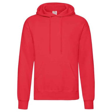 Fruit of the Loom Unisex Adult Classic Hoodie (Red)
