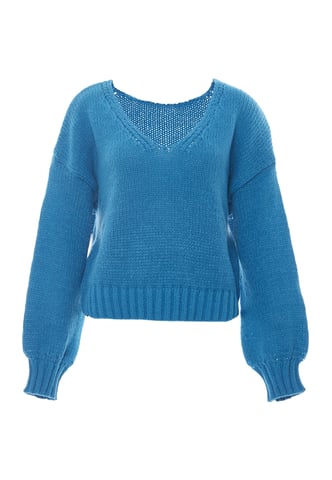 Mymo Pullover women turquoise