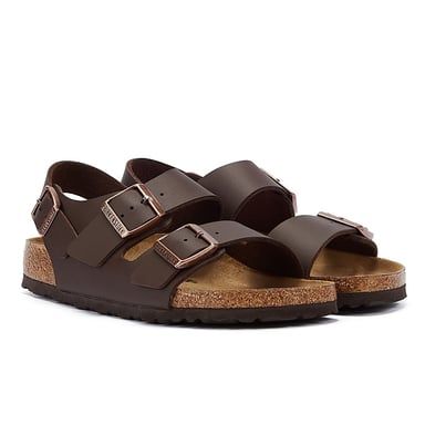 Birkenstock Milano Birko Flor Bruin Smalle Sandalen