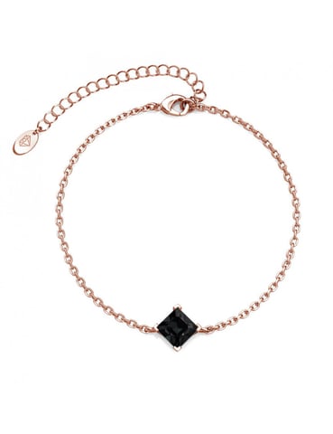 Calle Bracelet - Rose Gold and Black