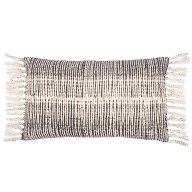 Yard Sono Ink Abstract Fringed Feather Filled Cushion