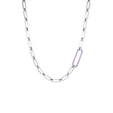 s.Oliver chain with pendant for ladies, stainless steel
