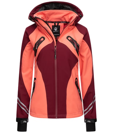 Rock Creek Softshelljacke Weinrot