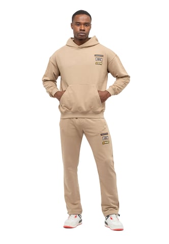 Tom Barron Heren trainingspak met geborduurde badge, oversized