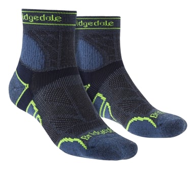Bridgedale - Heren Hardloopsokken van Lichtgewicht Merinowol - Blauw
