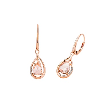Amor earring for ladies, 925 Sterling silver, zirconia synth.