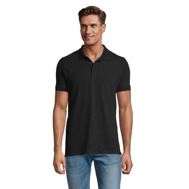 SOLS Mens Phoenix Polo Shirt (Black)