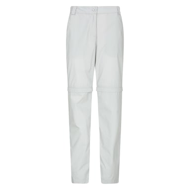 Mountain Warehouse Womens/Ladies Quest Zip-Off Hiking Trousers (Light Grey)