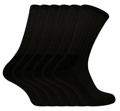 Sock Snob - 6 Pack Mens Bamboo Organic Cotton Running Sport Socks