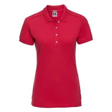 Russell Womens/Ladies Stretch Fitted Polo Shirt (Classic Red)